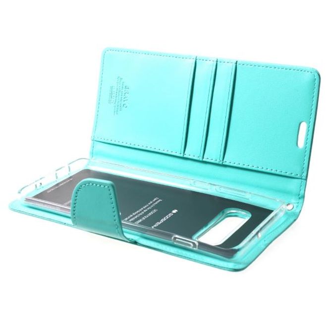 Goospery - Samsung Galaxy S20 Hülle - Leder Bookcover - Bravo Diary Series - mint