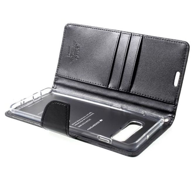 Goospery - Samsung Galaxy S20 Ultra Hülle - Leder Bookcover - Bravo Diary Series - schwarz