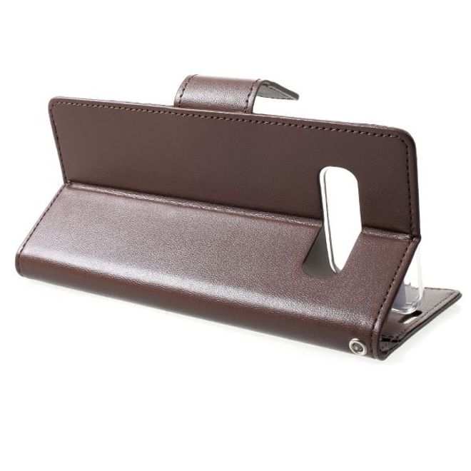 Goospery - Samsung Galaxy S20 Ultra Hülle - Leder Bookcover - Bravo Diary Series - braun