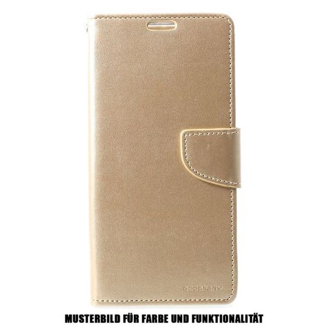 Goospery - Samsung Galaxy S20 Ultra Hülle - Leder Bookcover - Bravo Diary Series - gold
