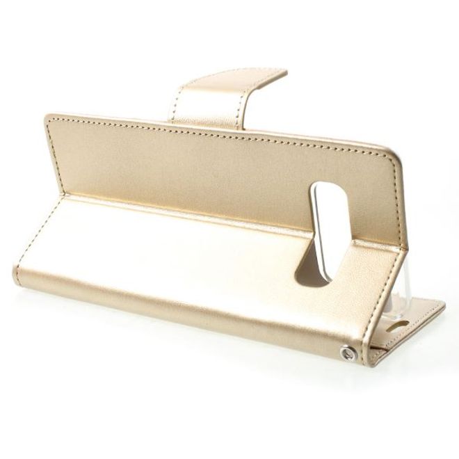 Goospery - Samsung Galaxy S20 Ultra Hülle - Leder Bookcover - Bravo Diary Series - gold