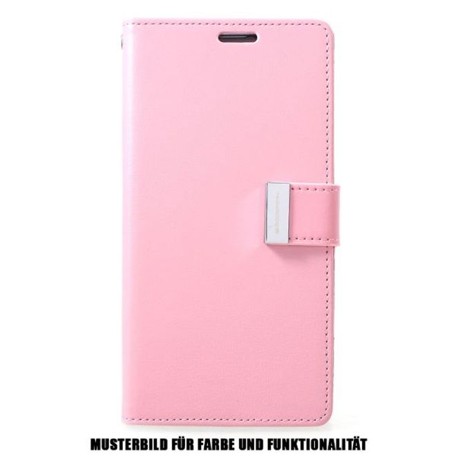 Goospery - Samsung Galaxy S20+ Hülle - Leder Bookcover - Rich Diary Series - rosa/pink