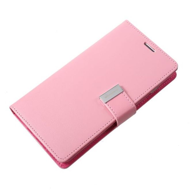 Goospery - Samsung Galaxy S20 Hülle - Leder Bookcover - Rich Diary Series - rosa/pink