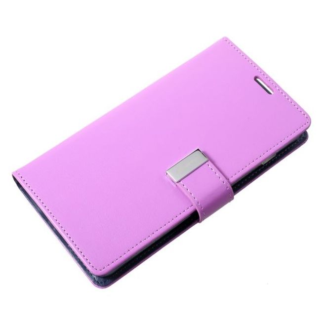 Goospery - Samsung Galaxy S20 Hülle - Leder Bookcover - Rich Diary Series - purpur/navy