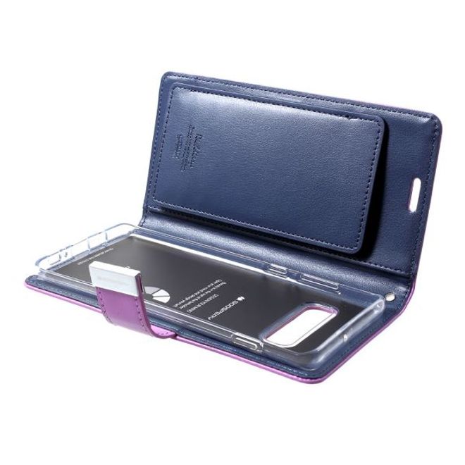 Goospery - Samsung Galaxy S20 Hülle - Leder Bookcover - Rich Diary Series - purpur/navy