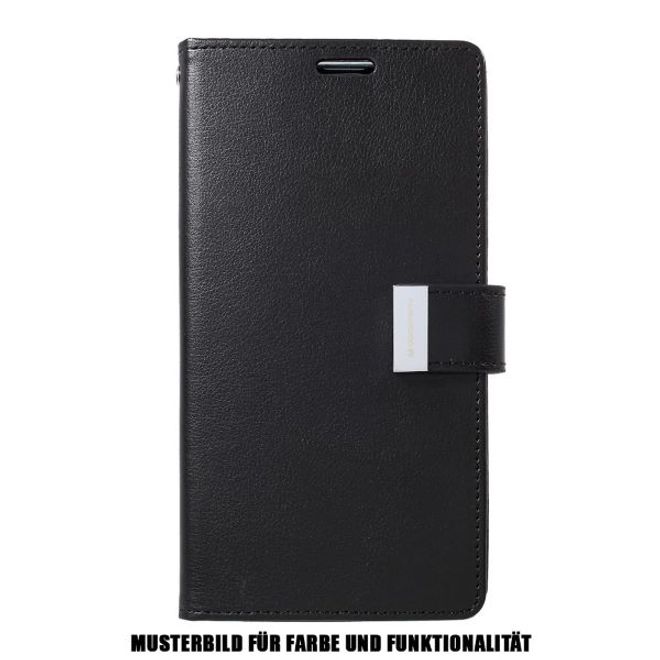 Goospery - Samsung Galaxy S20 Ultra Hülle - Leder Bookcover - Rich Diary Series - schwarz
