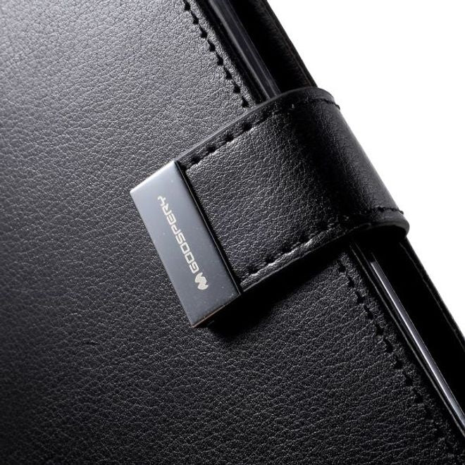 Goospery - Samsung Galaxy S20 Ultra Hülle - Leder Bookcover - Rich Diary Series - schwarz