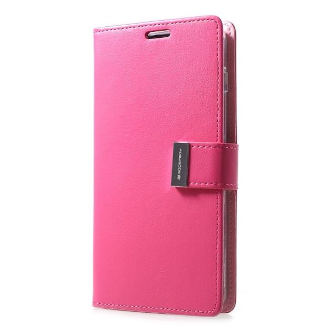 Goospery - Samsung Galaxy S20 Ultra Hülle - Leder Bookcover - Rich Diary Series - pink/rosa