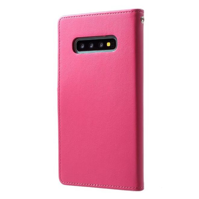 Goospery - Samsung Galaxy S20 Ultra Hülle - Leder Bookcover - Rich Diary Series - pink/rosa
