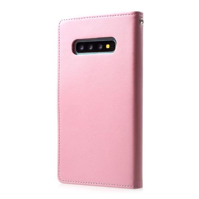 Goospery - Samsung Galaxy S20 Ultra Hülle - Leder Bookcover - Rich Diary Series - rosa/pink