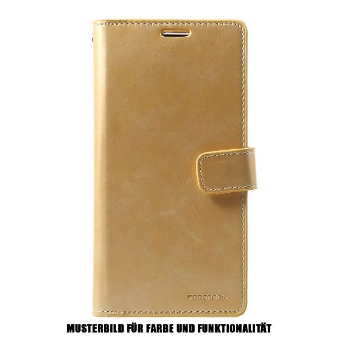 Goospery - Samsung Galaxy S20+ Hülle - Leder Bookcover - Mansoor Diary Series - gold