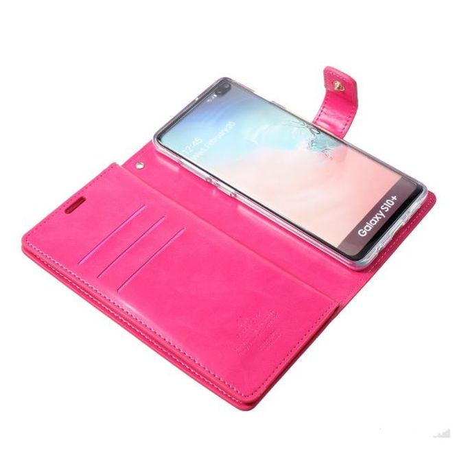 Goospery - Samsung Galaxy S20+ Hülle - Leder Bookcover - Mansoor Diary Series - rosa