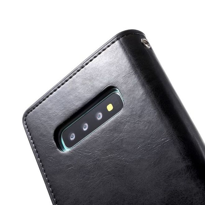 Goospery - Samsung Galaxy S20 Hülle - Leder Bookcover - Mansoor Diary Series - schwarz