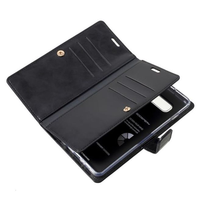 Goospery - Samsung Galaxy S20 Hülle - Leder Bookcover - Mansoor Diary Series - schwarz