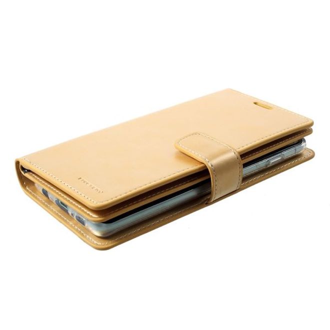 Goospery - Samsung Galaxy S20 Hülle - Leder Bookcover - Mansoor Diary Series - gold