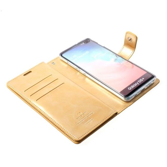 Goospery - Samsung Galaxy S20 Hülle - Leder Bookcover - Mansoor Diary Series - gold