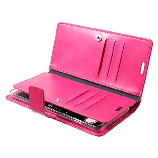 Goospery - Samsung Galaxy S20 Hülle - Leder Bookcover - Mansoor Diary Series - rosa