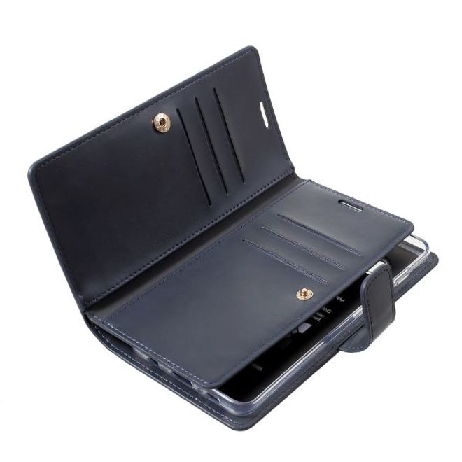 Goospery - Samsung Galaxy S20 Hülle - Leder Bookcover - Mansoor Diary Series - navy