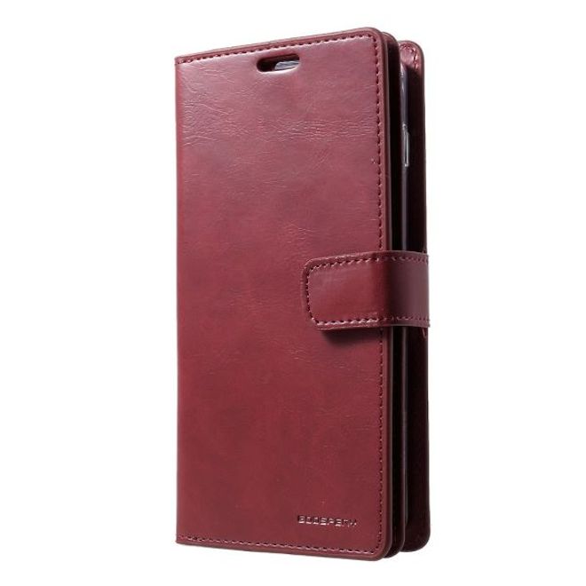 Goospery - Samsung Galaxy S20 Hülle - Leder Bookcover - Mansoor Diary Series - weinrot