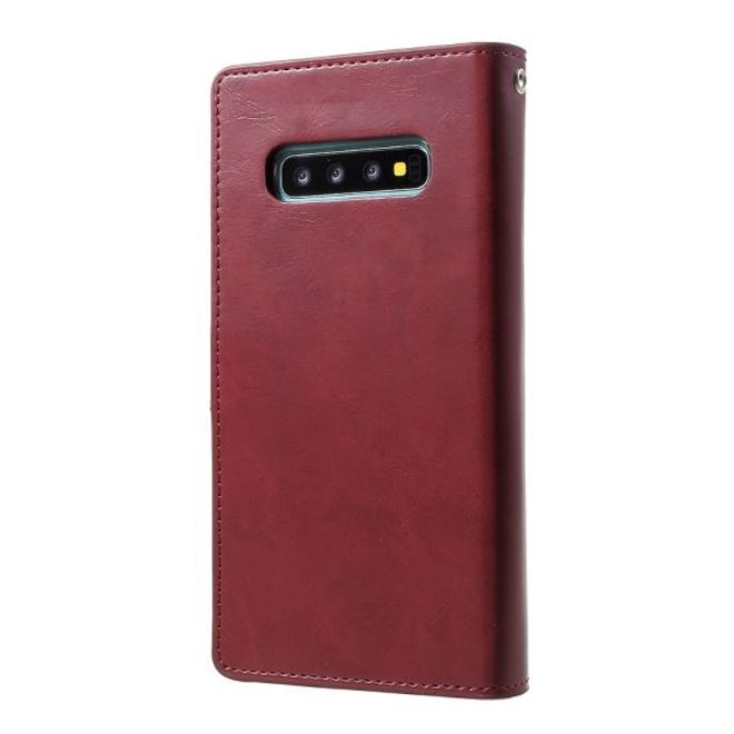 Goospery - Samsung Galaxy S20 Hülle - Leder Bookcover - Mansoor Diary Series - weinrot