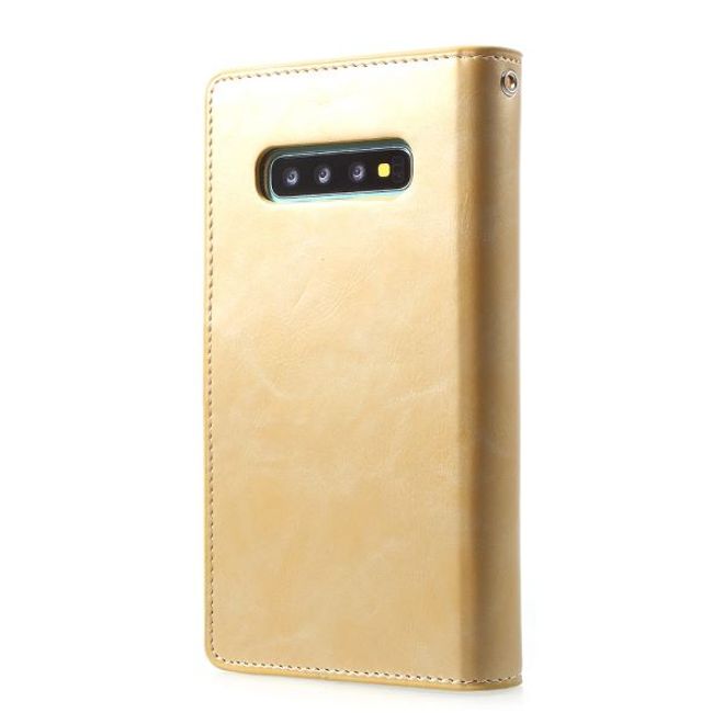 Goospery - Samsung Galaxy S20 Ultra Hülle - Leder Bookcover - Mansoor Diary Series - gold