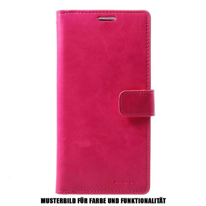 Goospery - Samsung Galaxy S20 Ultra Hülle - Leder Bookcover - Mansoor Diary Series - rosa