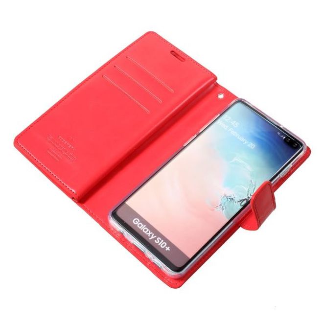 Goospery - Samsung Galaxy S20 Ultra Hülle - Leder Bookcover - Mansoor Diary Series - rot
