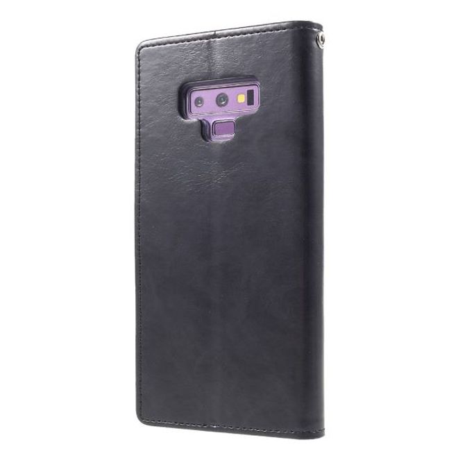 Goospery - Samsung Galaxy A71 Hülle - Leder Bookcover - Bluemoon Diary Series - schwarz
