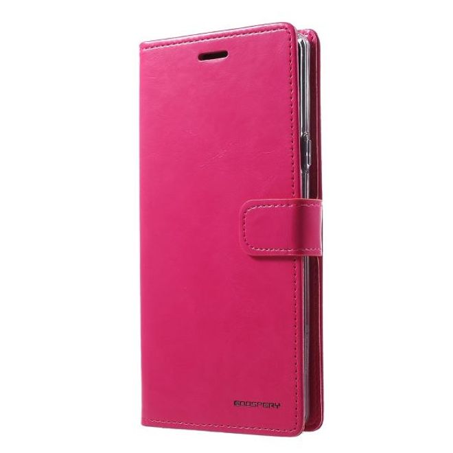 Goospery - Samsung Galaxy A90 5G Hülle - Leder Bookcover - Bluemoon Diary Series - rosa