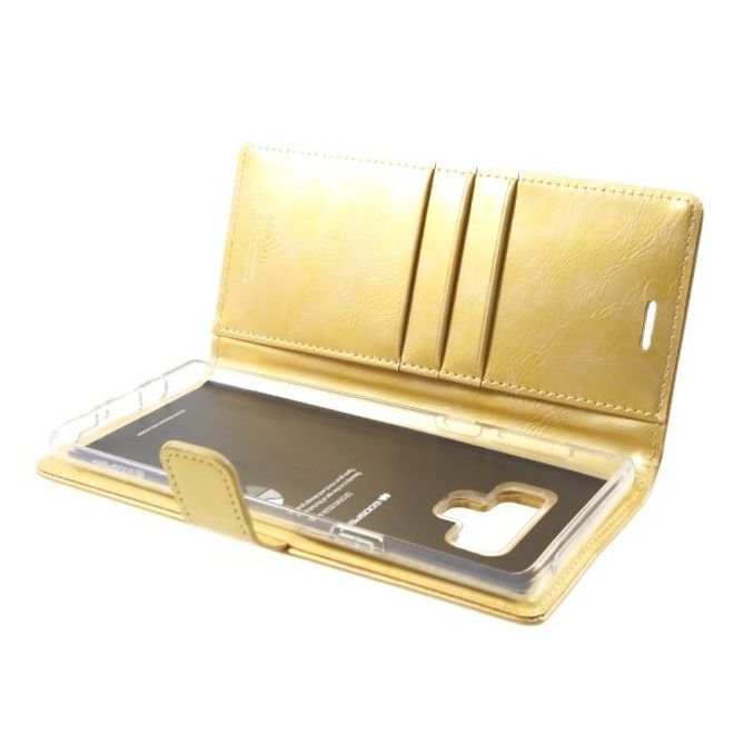 Goospery - Samsung Galaxy S20+ Hülle - Leder Bookcover - Bluemoon Diary Series - gold