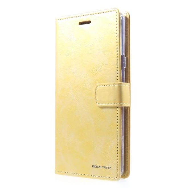 Goospery - Samsung Galaxy S20 Hülle - Leder Bookcover - Bluemoon Diary Series - gold