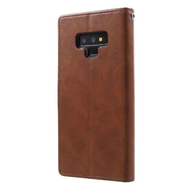 Goospery - Samsung Galaxy S20 Hülle - Leder Bookcover - Bluemoon Diary Series - braun