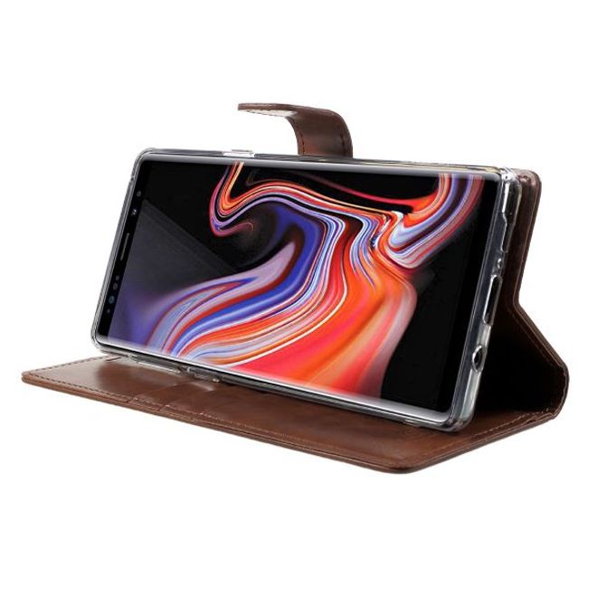 Goospery - Samsung Galaxy S20 Hülle - Leder Bookcover - Bluemoon Diary Series - braun