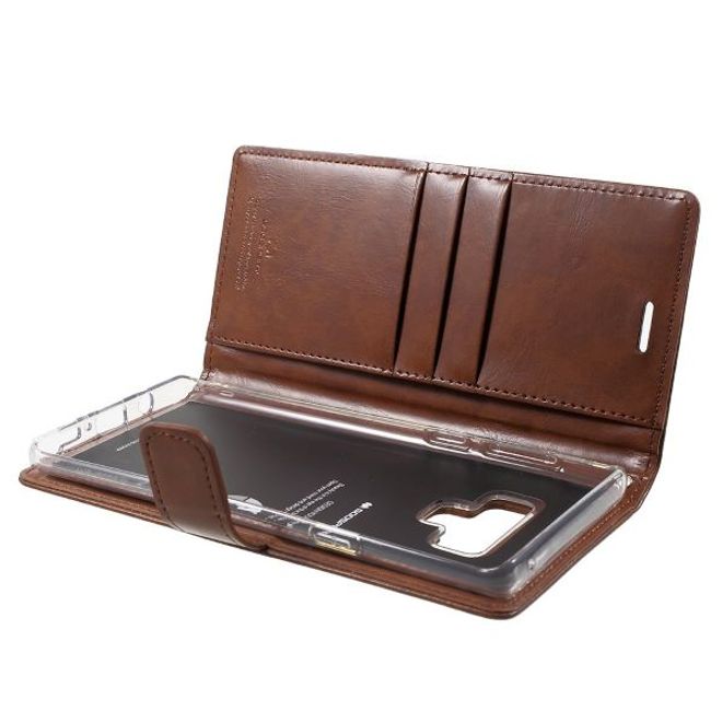 Goospery - Samsung Galaxy S20 Hülle - Leder Bookcover - Bluemoon Diary Series - braun