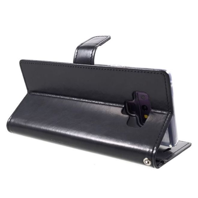 Goospery - Samsung Galaxy S20 Ultra Hülle - Leder Bookcover - Bluemoon Diary Series - schwarz