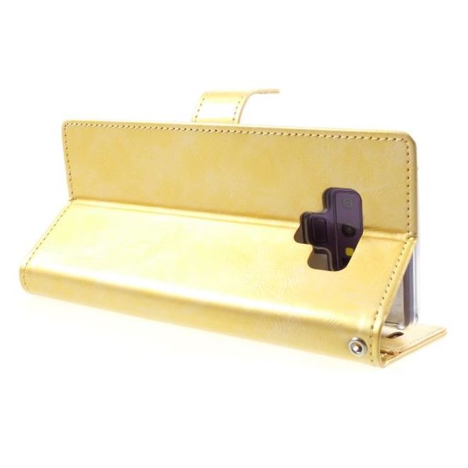 Goospery - Samsung Galaxy S20 Ultra Hülle - Leder Bookcover - Bluemoon Diary Series - gold