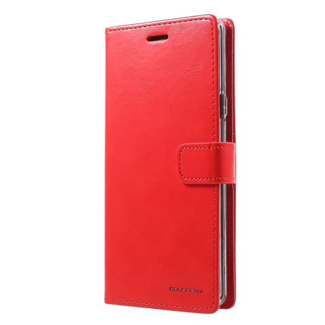Goospery - Samsung Galaxy S20 Ultra Hülle - Leder Bookcover - Bluemoon Diary Series - rot