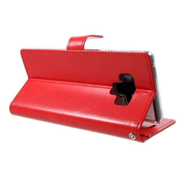 Goospery - Samsung Galaxy S20 Ultra Hülle - Leder Bookcover - Bluemoon Diary Series - rot