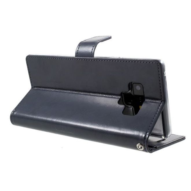 Goospery - Samsung Galaxy S20 Ultra Hülle - Leder Bookcover - Bluemoon Diary Series - navy