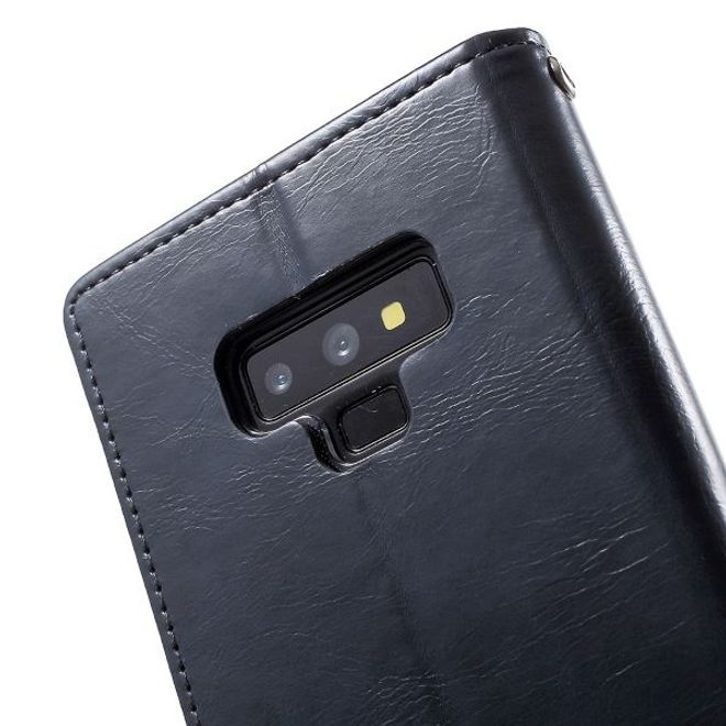 Goospery - Samsung Galaxy S20 Ultra Hülle - Leder Bookcover - Bluemoon Diary Series - navy