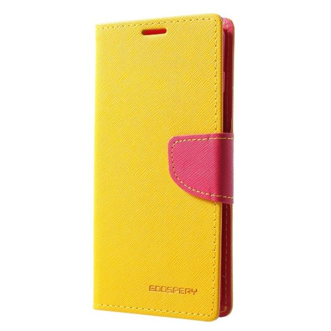 Goospery - Samsung Galaxy S20+ Hülle - Handy Bookcover - Fancy Diary Series - gelb/rosa