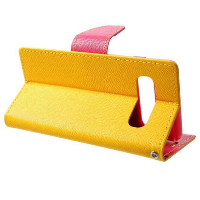 Goospery - Samsung Galaxy S20 Hülle - Handy Bookcover - Fancy Diary Series - gelb/rosa