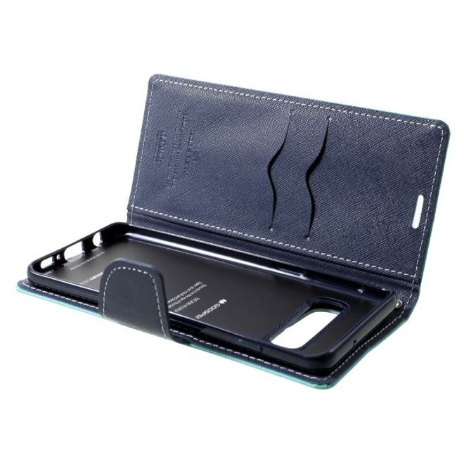 Goospery - Samsung Galaxy S20 Hülle - Handy Bookcover - Fancy Diary Series - mint/navy