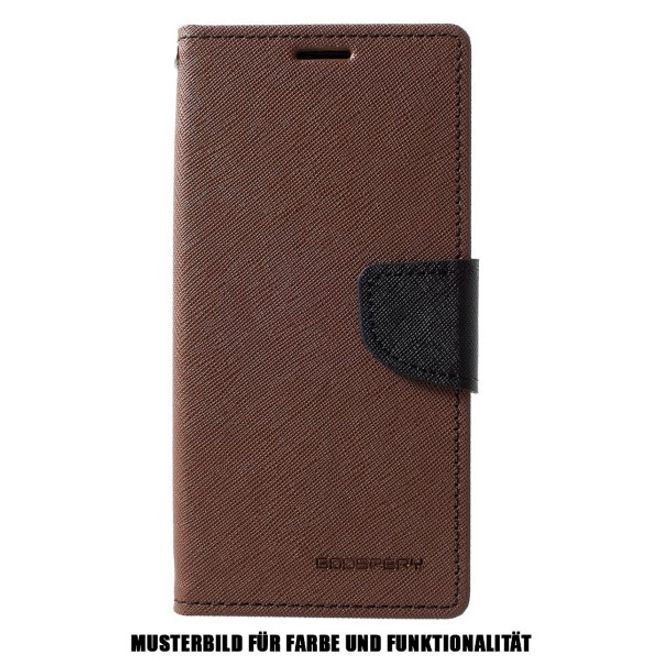 Goospery - Samsung Galaxy S20 Hülle - Handy Bookcover - Fancy Diary Series - braun/schwarz