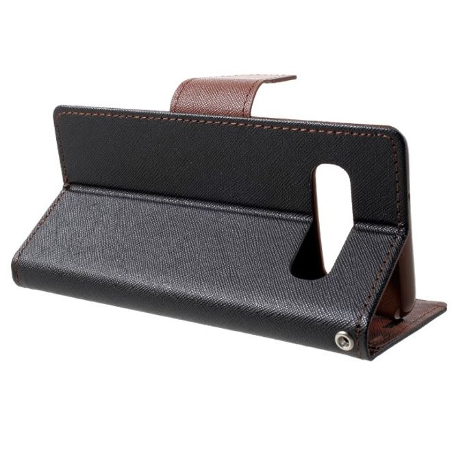 Goospery - Samsung Galaxy S20 Ultra Hülle - Handy Bookcover - Fancy Diary Series - schwarz/braun