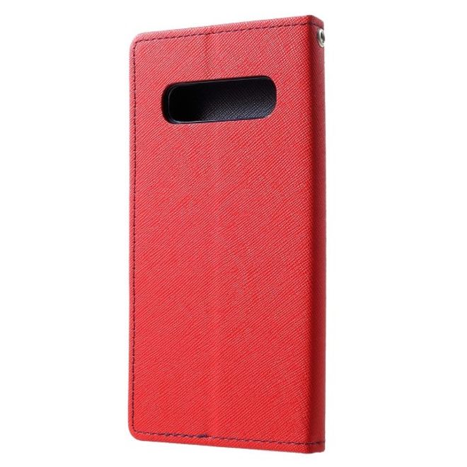 Goospery - Samsung Galaxy S20 Ultra Hülle - Handy Bookcover - Fancy Diary Series - rot/navy