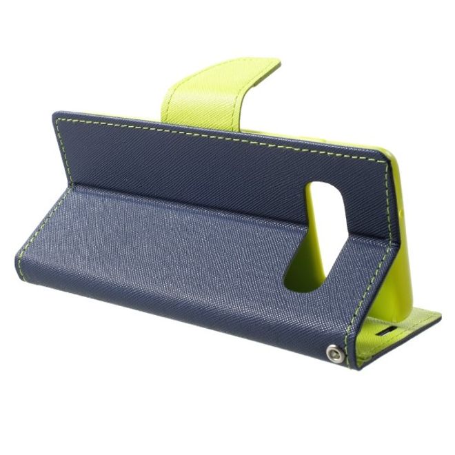 Goospery - Samsung Galaxy S20 Ultra Hülle - Handy Bookcover - Fancy Diary Series - navy/lime