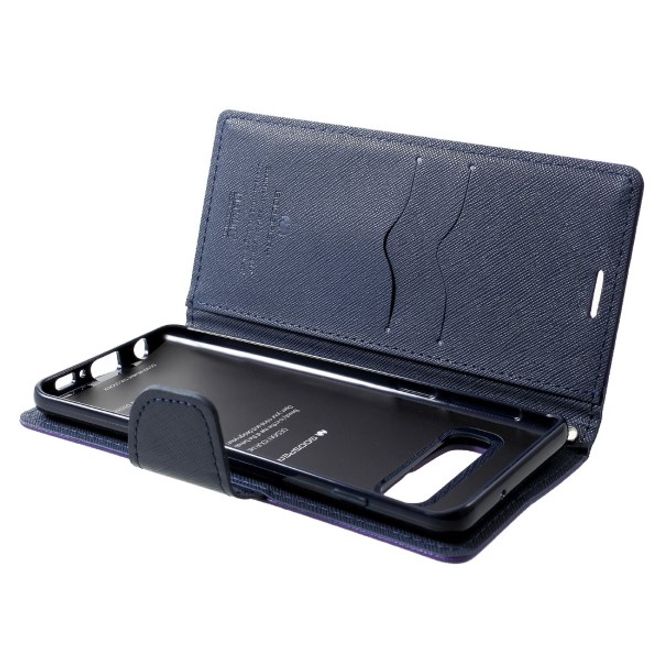 Goospery - Samsung Galaxy S20 Ultra Hülle - Handy Bookcover - Fancy Diary Series - purpur/navy