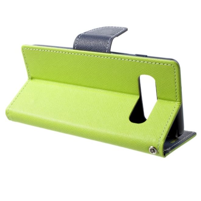 Goospery - Samsung Galaxy S20 Ultra Hülle - Handy Bookcover - Fancy Diary Series - lime/navy