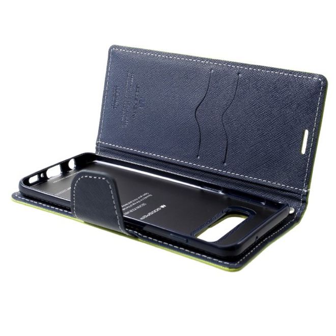 Goospery - Samsung Galaxy S20 Ultra Hülle - Handy Bookcover - Fancy Diary Series - lime/navy